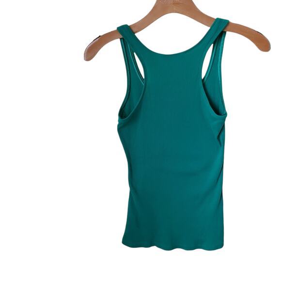 2 FOR $5 SALE Charlotte Russe Green Ribbed Top Size Small - Picture 4 of 7